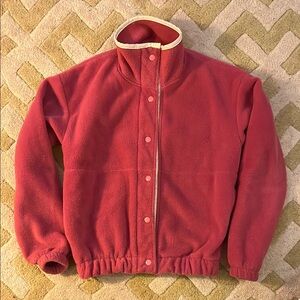 Pink Vintage Woolrich High Neck Fleece jacket - Sz Small